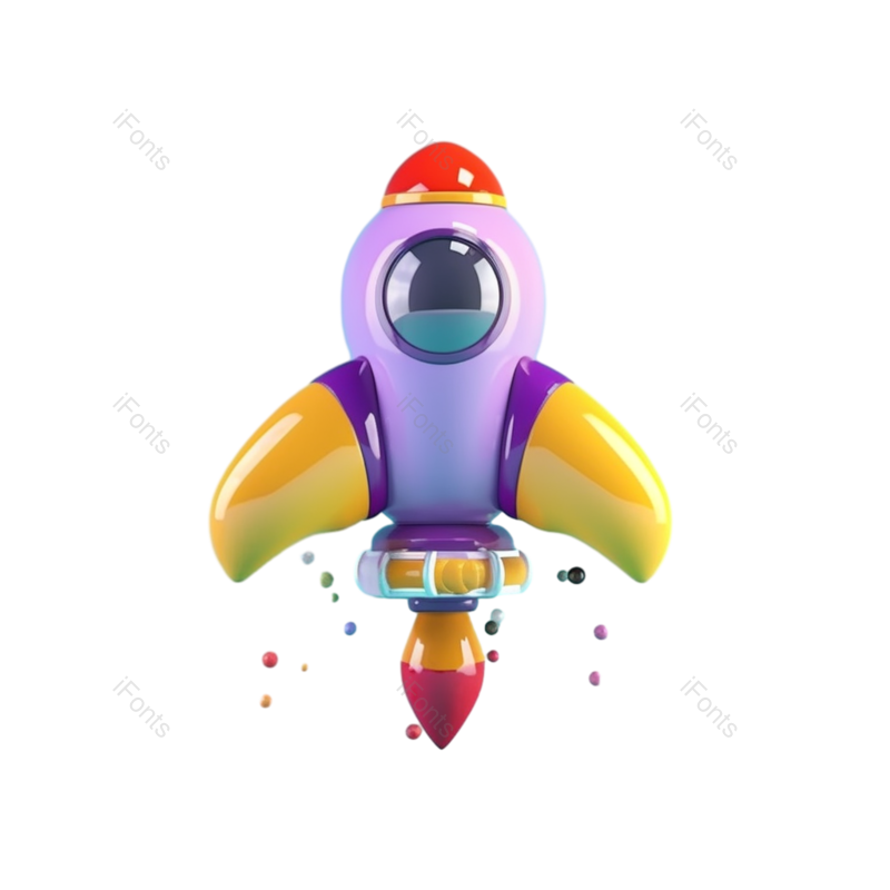 科技图片,科学元素,插画PNG,火箭免抠素材